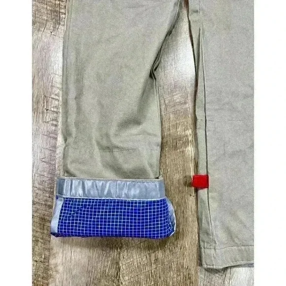 Betabrand Womens 27 Reflective Lined Roll Cuffs Work Pants Khaki Tan Straight - Picture 3 of 8